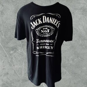 💟Jack Daniels Men’s Black Tee with Tennessee Whiskey Logo